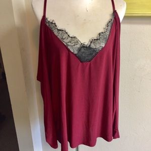 Boohoo cold shoulder slinky top lounge wear Sz 12